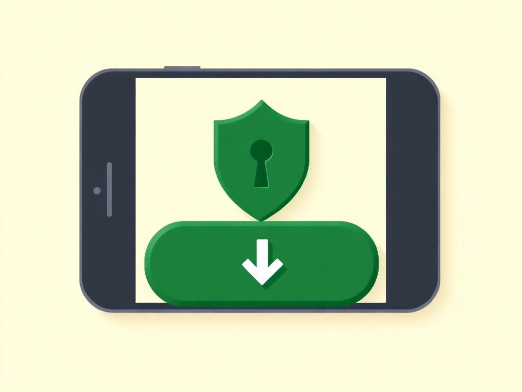 Installing a free authenticator app on a phone